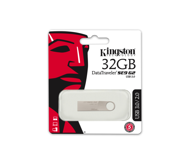 Kingston 32GB DataTraveler SE9 G2 (USB 3.0) 100MB/s - 223321 - zdjęcie 2